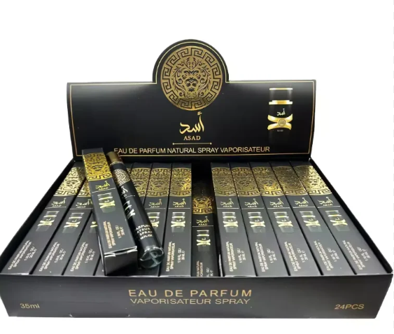 perfume arabes 35ml asad negro 24 unidades