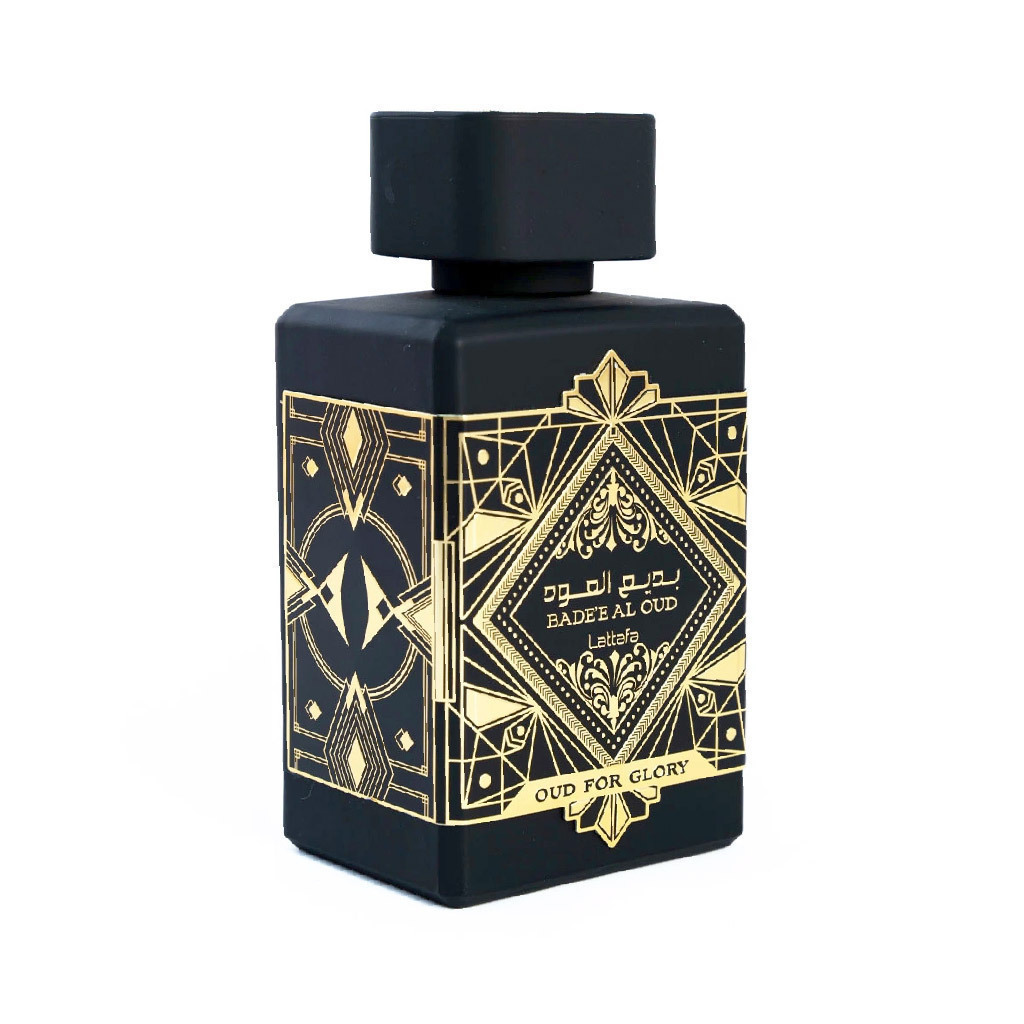 Perfume arabe 100ml bade al oud  glory negro comun
